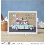 Waffle Flower Limo Ride Stamp Set