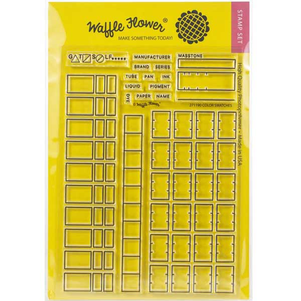 Waffle Flower Color Swatches Stamp Set