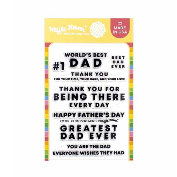 Waffle Flower #1 Dad Sentiments Stamp