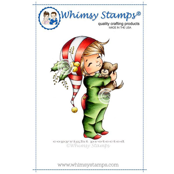 Whimsy Stamps Little Jack and Bobbin Christmas Stamp