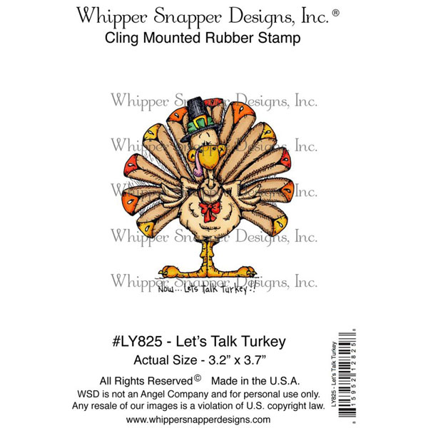 Whipper Snapper Let&#039;s Talk Turkey Stamp