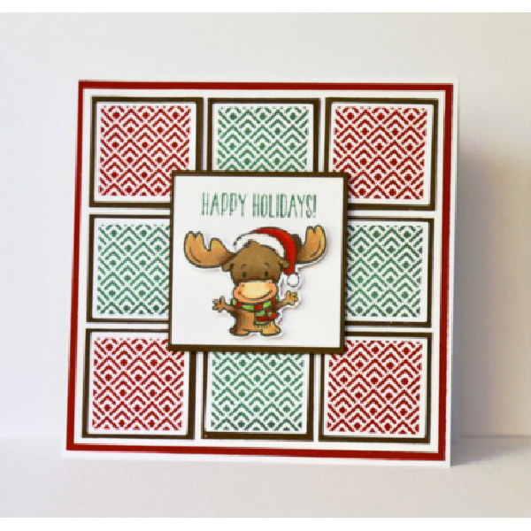 Your Next Stamp Mini Merry Chris-Moose Stamp &lt;span style=&quot;color:red;&quot;&gt;yellowing&lt;/span&gt;