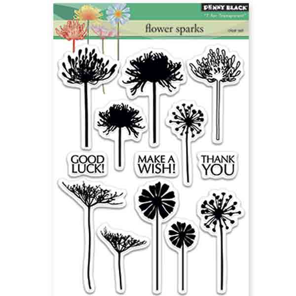 Penny Black Flower Sparks Stamp Set