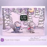 Purple Onion Designs Winter Trail Stamp