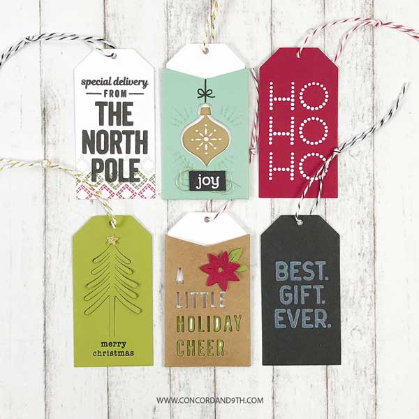 Concord &amp; 9th Holiday Cheer Tags Stamp Set