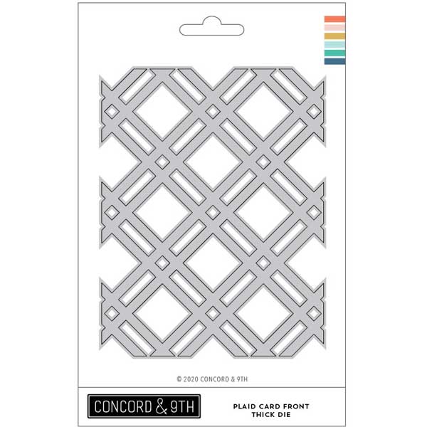 Concord &amp; 9th Thick Plaid Card Front Die