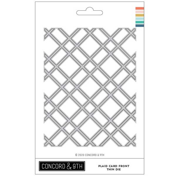 Concord &amp; 9th Plaid Card Front Thin Die