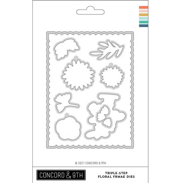 Concord &amp; 9th Triple Step Floral Frame Dies