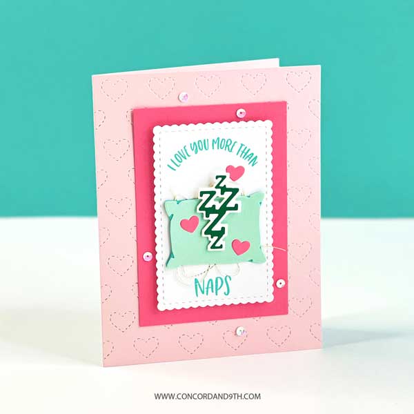 Concord &amp; 9th Stitched Heart Card Front Die