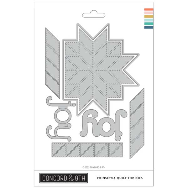 Concord &amp; 9th Poinsettia Quilt Top Dies