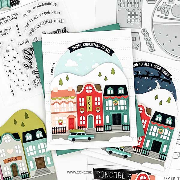 Concord &amp; 9th Over The Rooftops Stamp Set