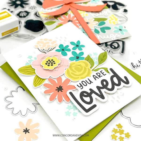 Concord &amp; 9th Flower Medley Stamp Set