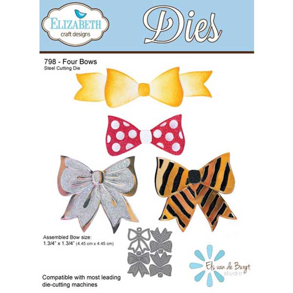 Elizabeth Craft Designs Four Bow Die Set