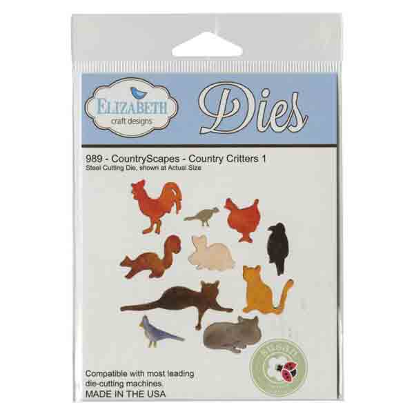 Elizabeth Craft Designs Country Critters 1 Die Set