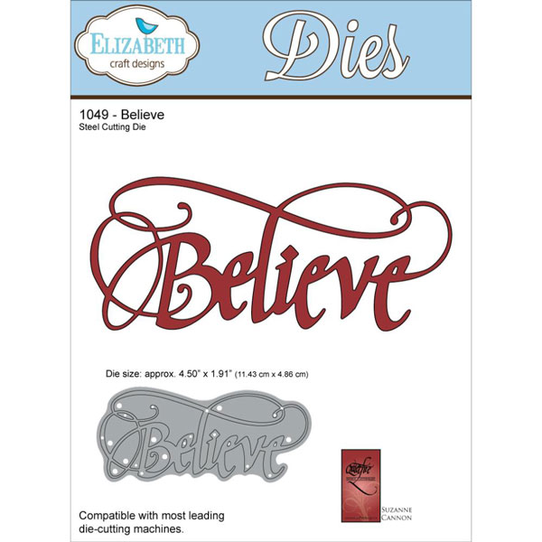 Elizabeth Craft Designs Believe Metal Die