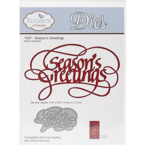 Elizabeth Craft Designs Season&#039;s Greetings Metal Die