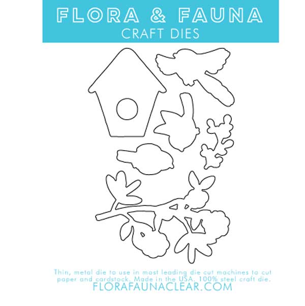 Flora &amp; Fauna Woodgrain Bird Dies