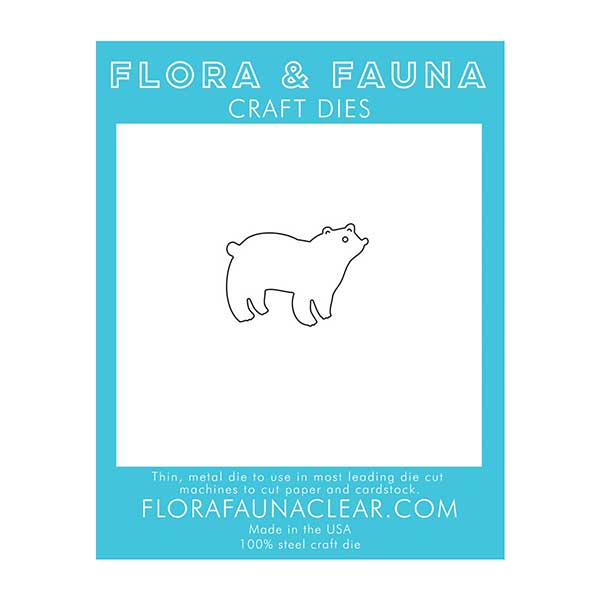 Flora &amp; Fauna Polar Bear Craft Die