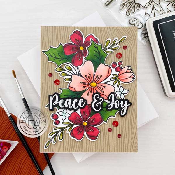 Hero Arts Christmas Rose Frame Cuts