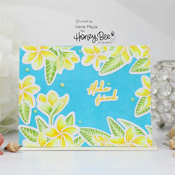 Honey Bee Stamps Paradise Plumerias Honey Cuts