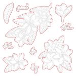 Honey Bee Stamps Paradise Plumerias Honey Cuts