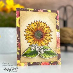 Honey Bee Stamps Bloom With Grace Stamp