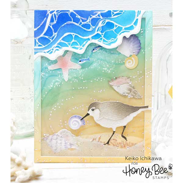 Honey Bee Stamps Beach Break A2 Cover Plate Honey Cuts