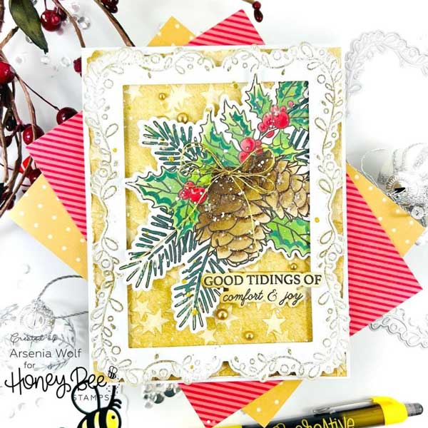 Honey Bee Stamps Decorative Star Layering Frames Honey Cuts