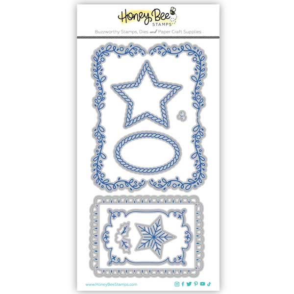 Honey Bee Stamps Decorative Star Layering Frames Honey Cuts