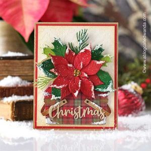 Honey Bee Stamps Lovely Layers: Poinsettia Dies class=