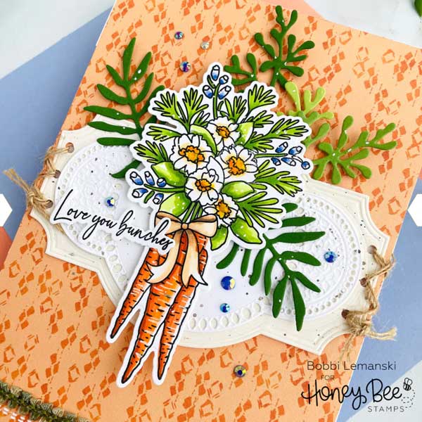 Honey Bee Stamps Garden Bouquet Honey Cuts