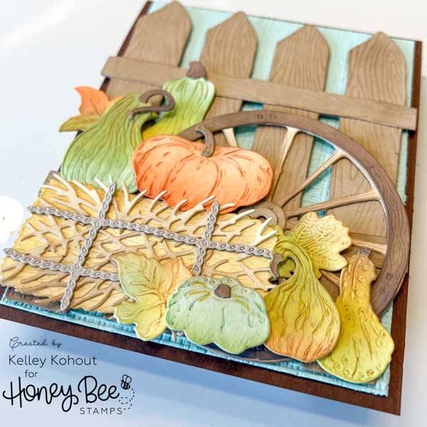 Honey Bee Stamps Lovely Layers: Barn Wood Fence Honey Cuts