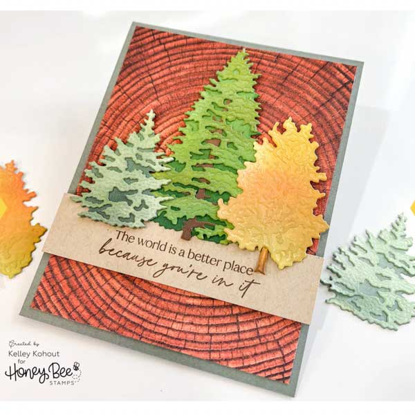 Honey Bee Stamps Lovely Layers: Trees Honey Cuts