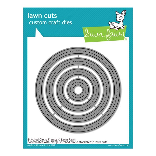 Lawn Fawn Stitched Circle Frames Lawn Cuts