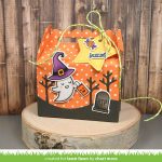 Lawn Fawn Scalloped Treat Box Haunted House Add-On