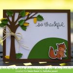 Lawn Fawn Leafy Tree Backdrop, landscape