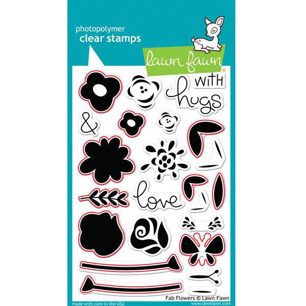 Lawn Fawn Fab Flowers Stamp Set