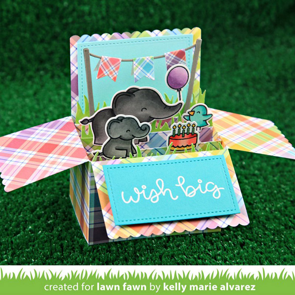 Lawn Fawn Scalloped Box Card Pop-Up Lawn Cuts