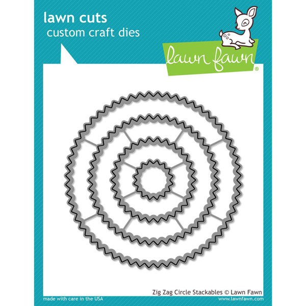 Lawn Fawn Zig Zag Circle Stackables Lawn Cuts