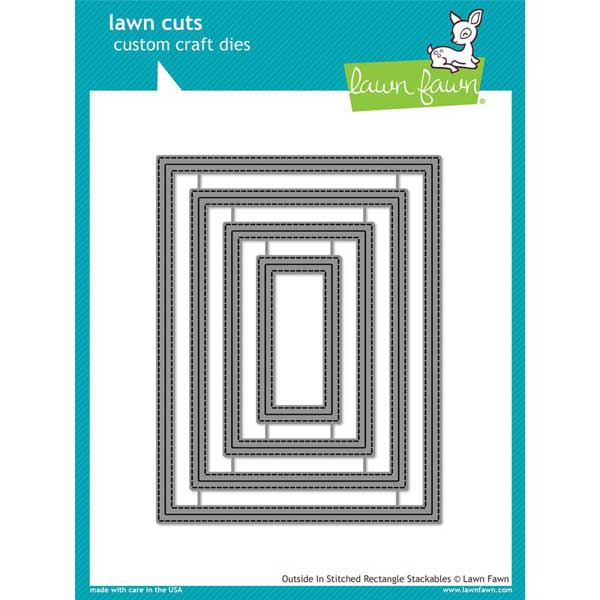 Lawn Fawn Outside In Stitched Rectangle Stackable Lawn Cuts