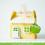 Lawn Fawn Scalloped Treat Box Spring House Add-on