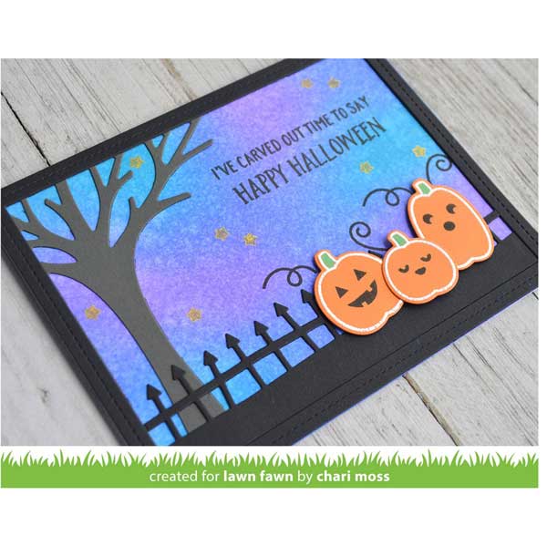 Lawn Fawn Spooky Fence Border Lawn Cuts