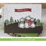 Lawn Fawn Snowfall Backdrop Landscape Lawn Cuts