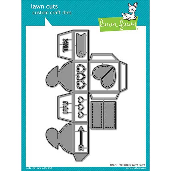 Lawn Fawn Heart Treat Box Lawn Cuts