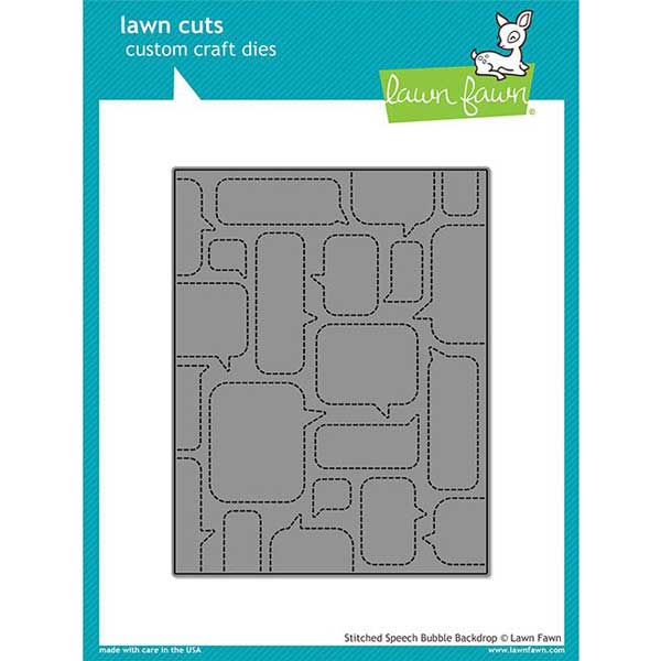 Lawn Fawn Stitched Speech Bubble Backdrop Lawn Cuts