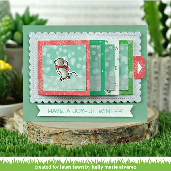 Lawn Fawn Mice on Ice Stamp Set