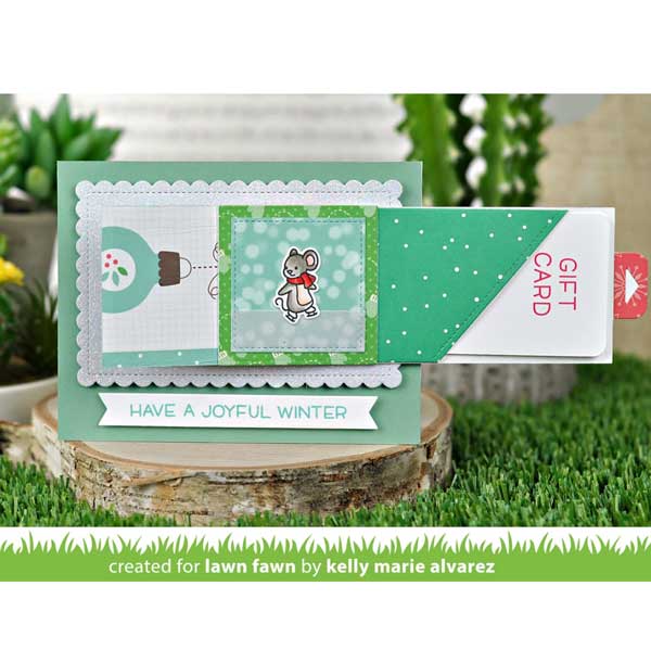 Lawn Fawn Diagonal Gift Card Pocket Lawn Cuts