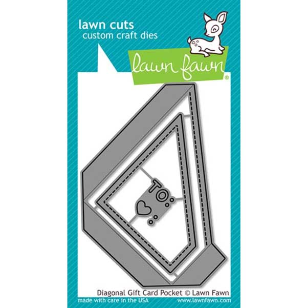 Lawn Fawn Diagonal Gift Card Pocket Lawn Cuts