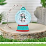 Lawn Fawn Snow Globe Gift Tag Lawn Cuts