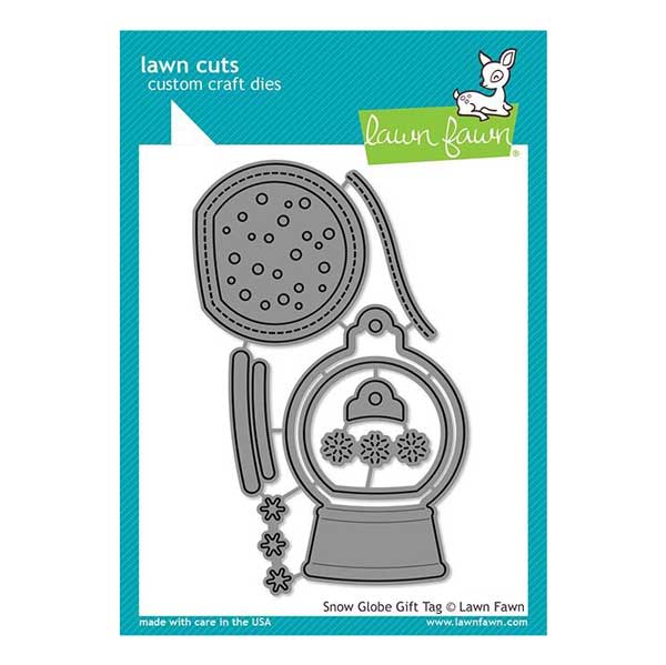 Lawn Fawn Snow Globe Gift Tag Lawn Cuts